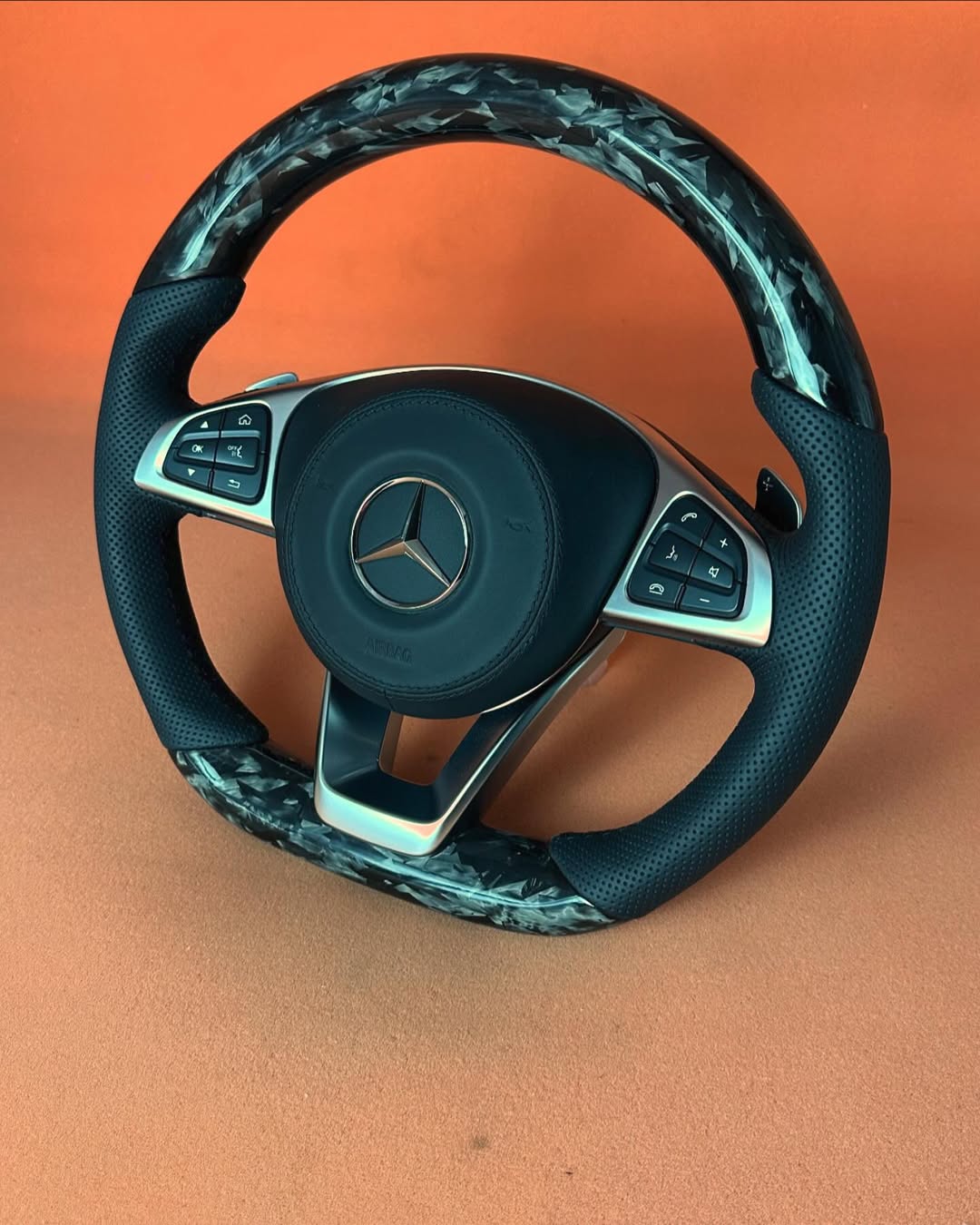 Mercedes Blue Carbon Wheel